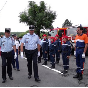 Passage en revue des Troupes