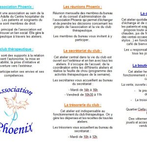 Association Phoenix - les rensiegnements utiles