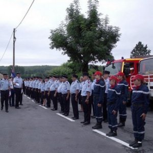 Passage en revue des Troupes