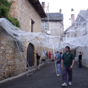 Installation - L'installation du filet du Burkisouk.