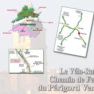 Vélorail du Périgord Vert - Le plan d'accès au Vélorail.